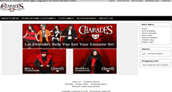 Desktop Screenshot of charadescostumes.com