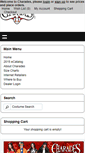 Mobile Screenshot of charadescostumes.com