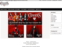 Tablet Screenshot of charadescostumes.com